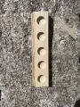 Bougeoirs en bois en ligne bords bruts