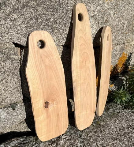 Planches  dcouper et plateaux en bois de forme longue